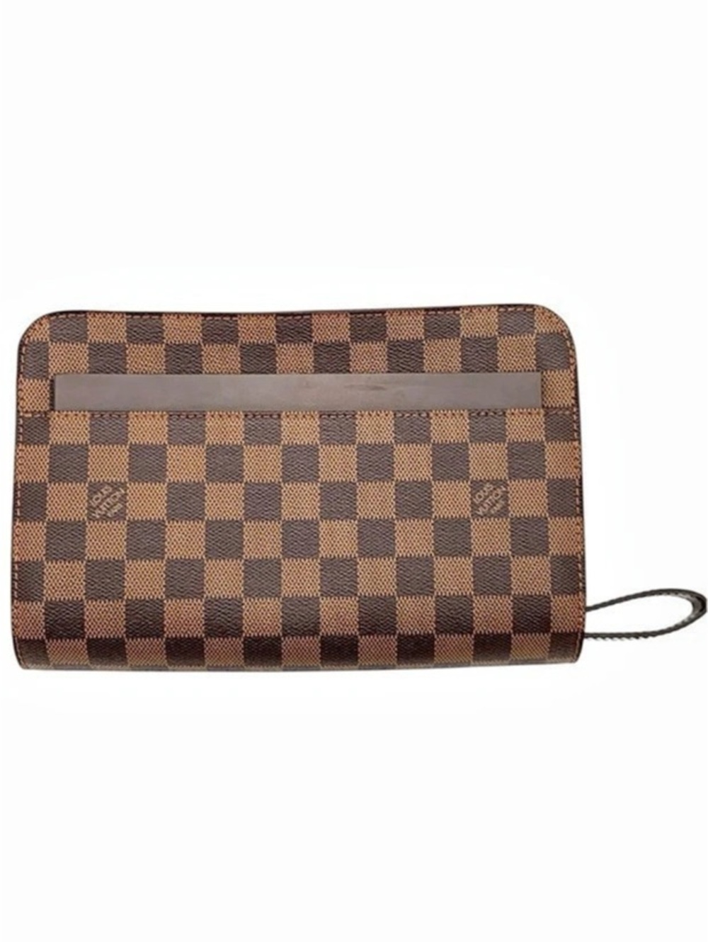 Louis Vuitton Pochette Saint Louis Checkered Brown & Black Wristlet